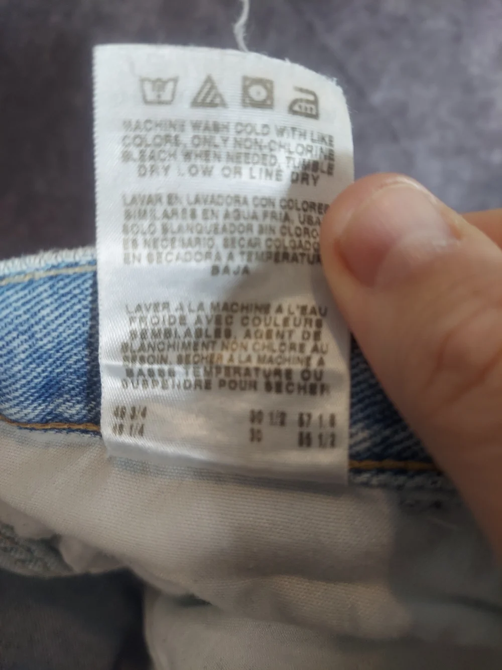 Wrangler Men's Big & Tall Jeans 48x30 Light Wash Worn-In Repaired Distressed